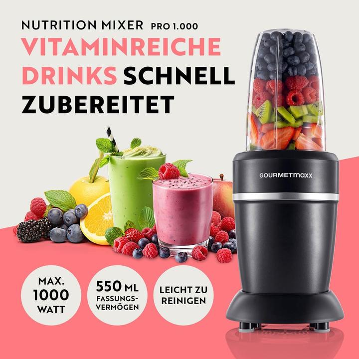 Gourmetmaxx Mixer & Smoothie Maker Set (1000 W)