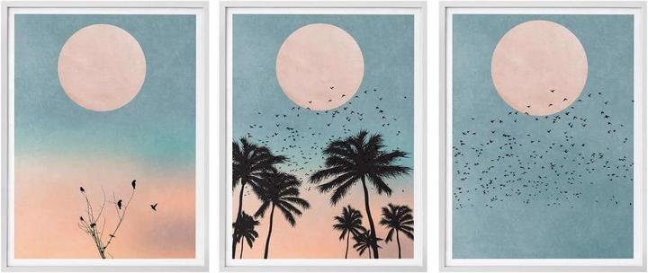 Produktbild Trenddeko Poster Set mit 3 Bildern Kubistika, Monde (40 x 50 cm)