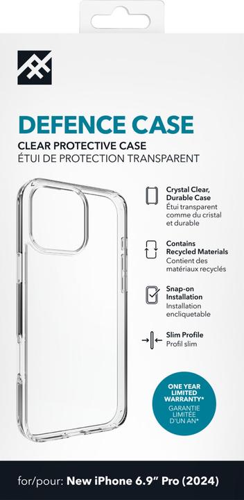 Actual product image Zagg IF Defence Case Apple iPhone 16 Pro Max Clear INTL (Apple iPhone 16 Pro Max)