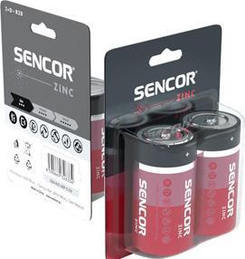Produktbild Sencor Einmal Zinkchlorid Batterie D, 2-pack (2 Stk., D)