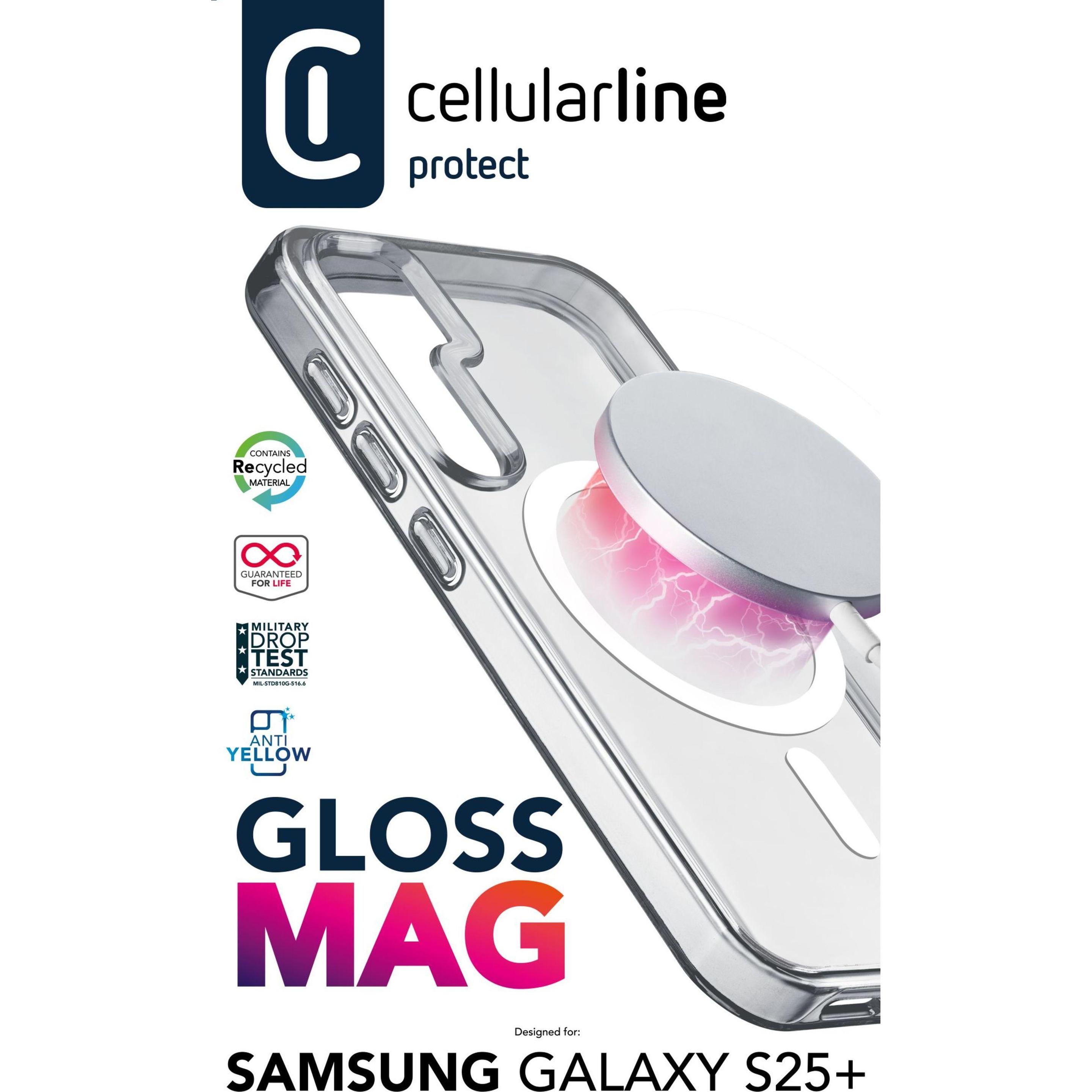 Thumbnail - Cellularline Glossmagals25plt (Samsung Galaxy S25+), Smartphone Hülle, Transparent