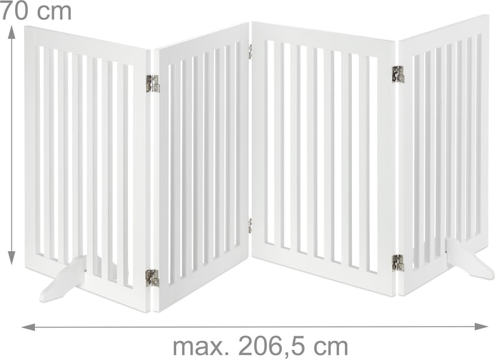 Image du produit Relaxdays Barrière protection pour chiens, réglable (70 cm)