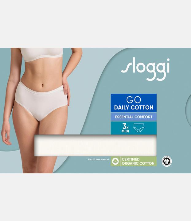 Actual product image Sloggi Brief GO DAILY COTTON MIDI Damenslip 3er Pack (S, pack of 3)