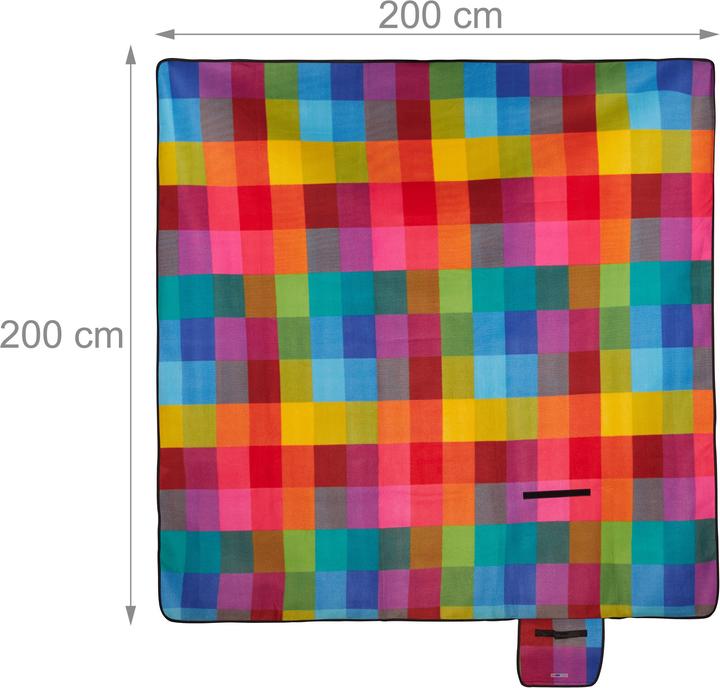 Immagine prodotto Relaxdays Coperta da picnic a quadri