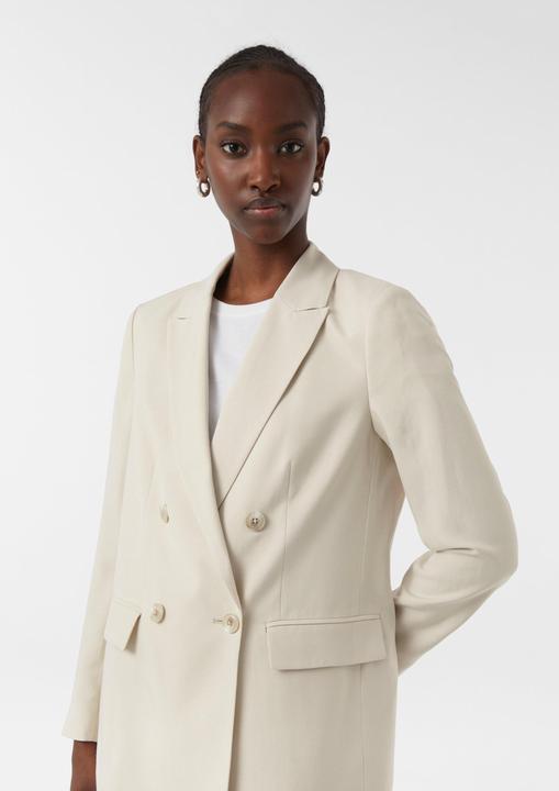 Image du produit Comma Indoor-Blazer Zweireihiger Blazer mit Logo-Futter (32)