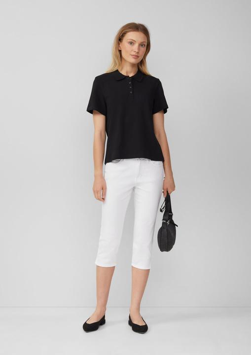 Produktbild S.Oliver Polo-Shirt Verkürztes Poloshirt aus Baumwollpiqué (36)
