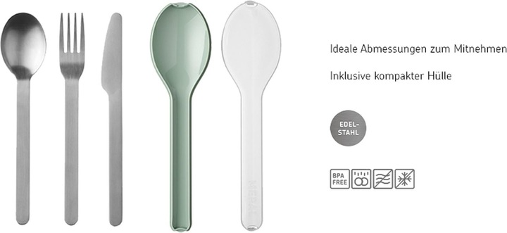 Produktbild Mepal Besteckset 3-tlg. GO (3 Stück, Besteck Set)