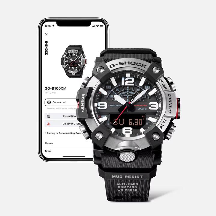 Produktbild Casio GG-B100XM-1AER (Analoguhr, Chronograph, Digitaluhr, Schrittzähler, 53 mm)