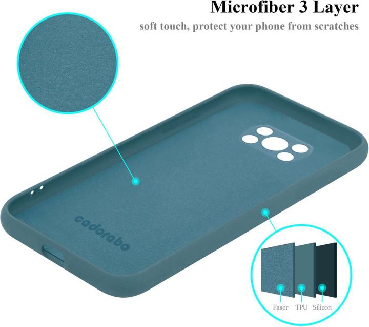 Image du produit Cadorabo Coque pour Xiaomi POCO X3 NFC TPU Liquid Silicone Case (Xiaomi Poco X3 NFC)