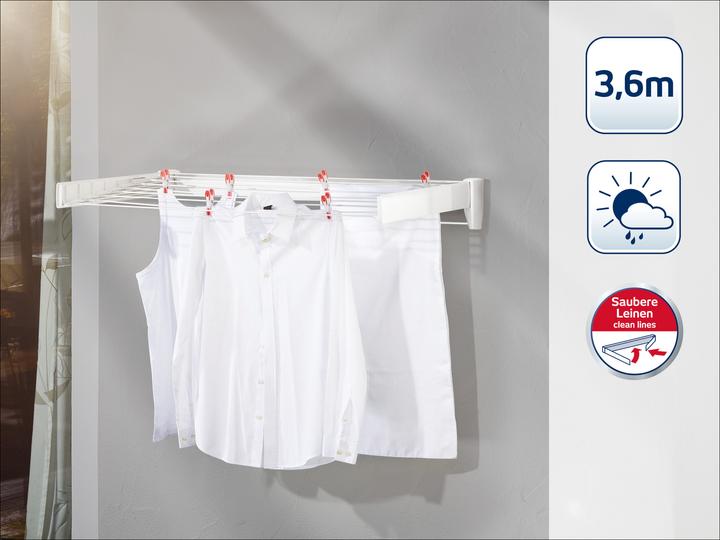 Actual product image Leifheit Telegant 36 Protect Plus wall dryer (3.60 m)