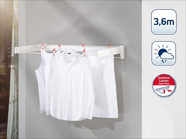 Actual product image Leifheit Telegant 36 Protect Plus wall dryer (3.60 m)