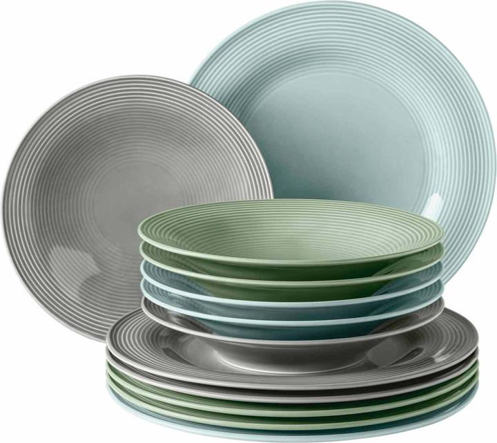 Salbeigrün, Perlgrau, Sandbeige, Arktisblau