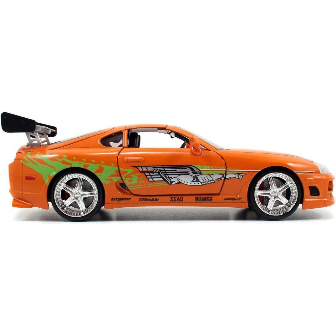 Jada The Fast and Furious Hollywood Rides 1/24 1995 Toyota Supra con figurina di Brian O'Connor