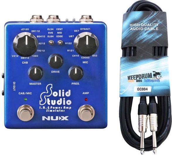Actual product image NUX NSS-5 Solid Studio Amp Simulator with Jack Cable (Bass, Guitar)
