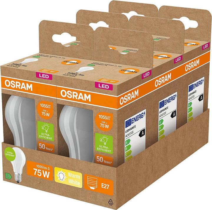 Produktbild Osram Led Filament Classic A (E27, 0.05 W, 1055 lm, 1 x, A)