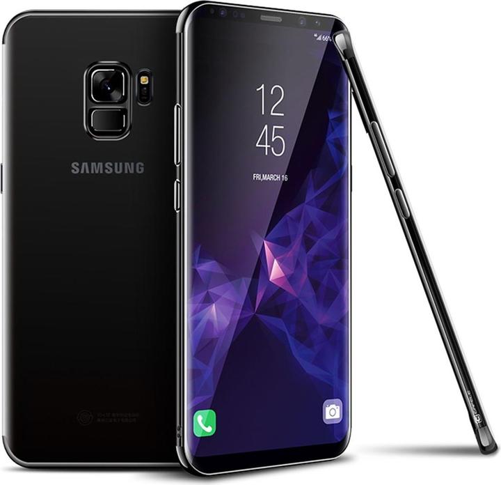 Produktbild König Design Handy Hülle Schutz Case für Samsung Galaxy S9 Durchsichtig Transparent Schwarz (Samsung Galaxy S9+)