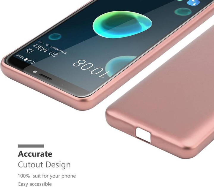 Produktbild Cadorabo TPU Matt Metallic Cover (HTC Desire 12+)