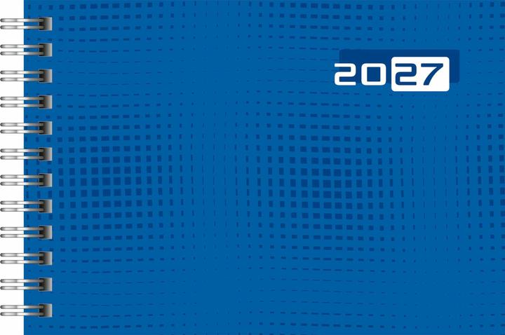 Produktbild rido/idéWochenkalenderModellSeptimus,Grafik-Einband,blau2027 (A6, 1 Woche / 2 Seiten)