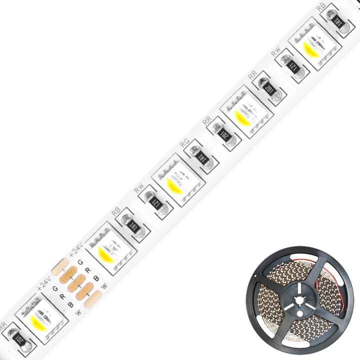 EVN SB5424150509902 RGBWLEDStripsRouleau 5m 24V IP54 3000K 85W (RGBW, 500 cm, Intérieur)
