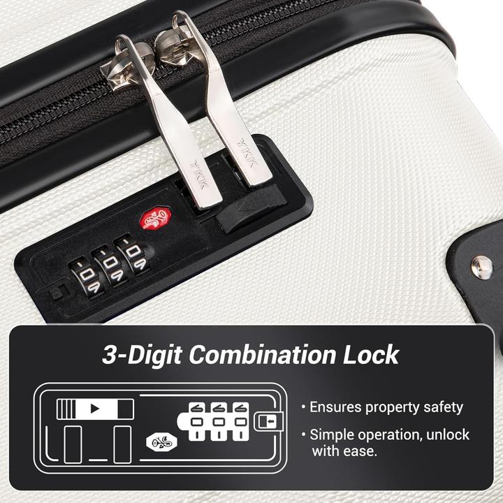 Produktbild Kono 3-teiliges Hartschalenkoffer-Set mit Zwillingsrollen (113 l)