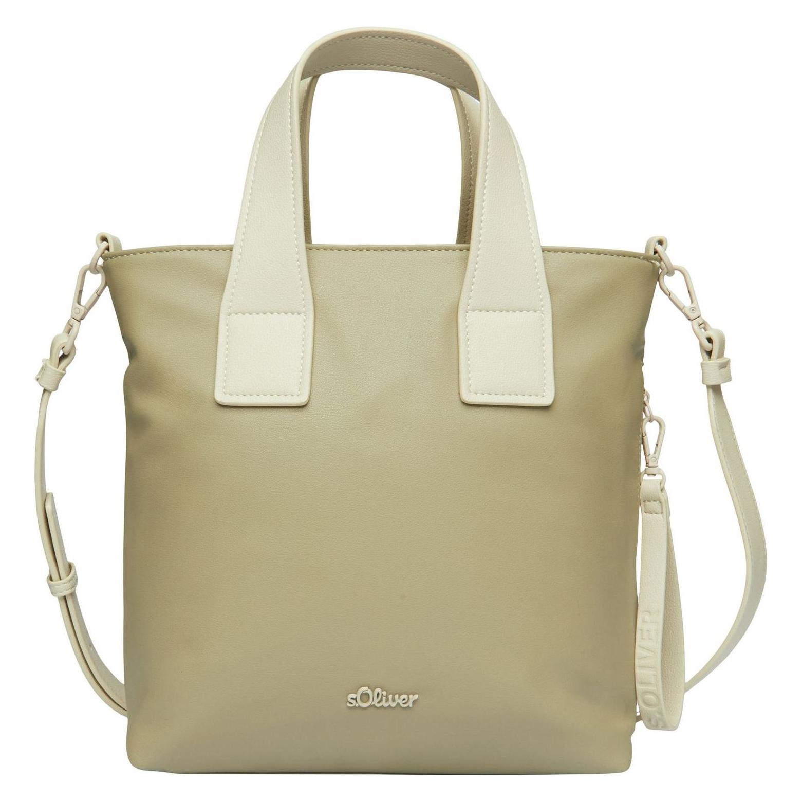 S.Oliver, Damen, Tasche, Tasche Lässiger Shopper Mit Abnehmbaren Riemen Und Kurztragehenkel, Grün
