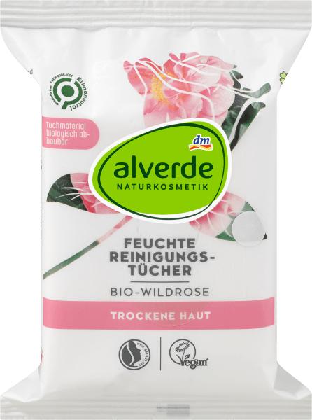 Produktbild dm alverde Reinigungstücher Bio-Wildrose (Reinigungstücher Gesicht)