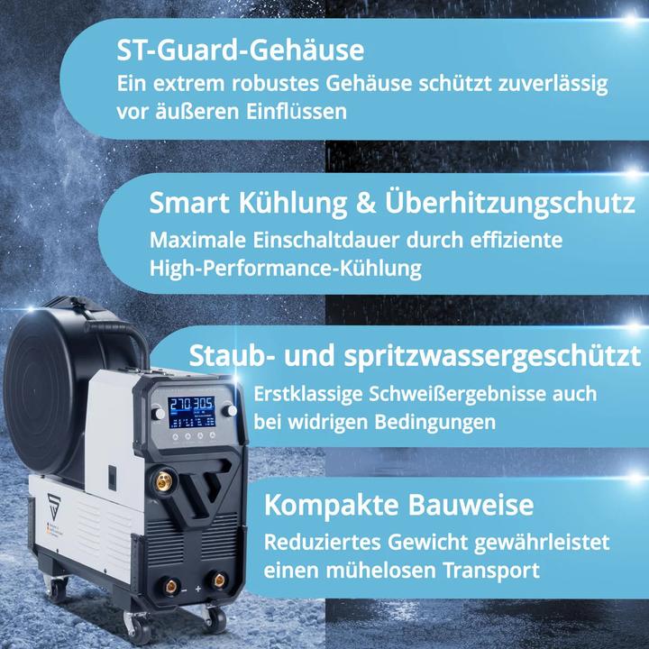 Actual product image Stahlwerk Welding machine MIG MAG 270 Digital IGBT 4-in-1 inverter with 270 A