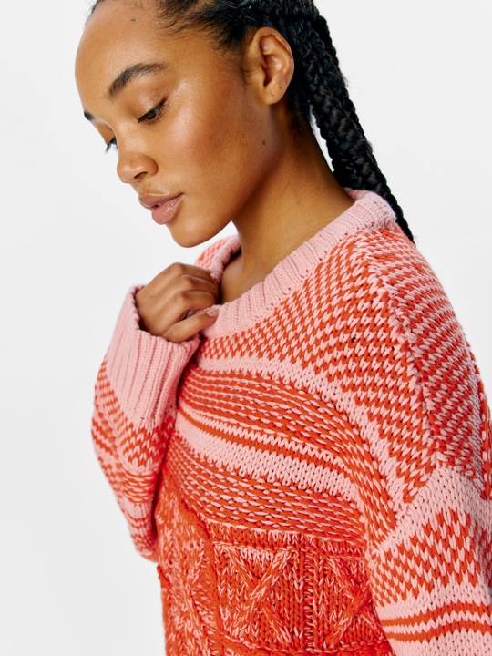 Immagine prodotto Object Gemusterter Strickpullover (S)