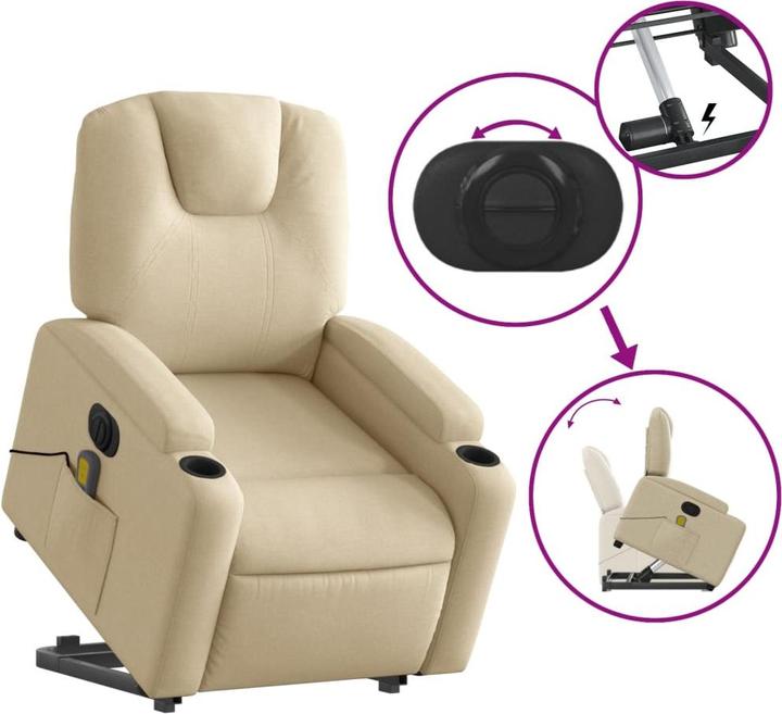 Image du produit vidaXL Massagesessel mit Aufstehhilfe