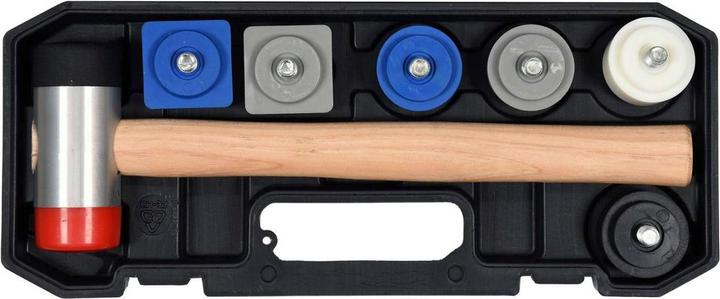 Actual product image Yato Professional soft-face hammer with spare heads set 8 pcs YT-45905 (1250 g)
