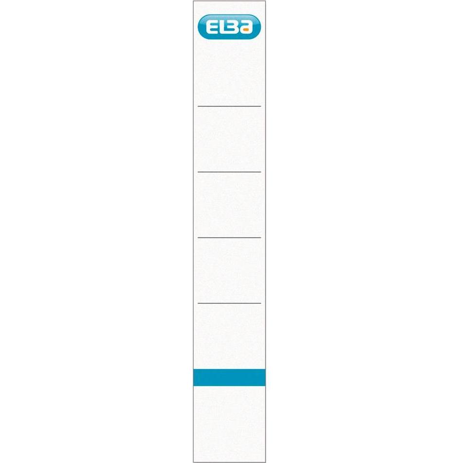 Elba, Ordner Zubehör, Ordnerrücken-Einsteckschild, schmal/breit, weiss aus Karton, beidseitig beschriftbar, Aufdruck Log...
