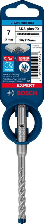 Actual product image Bosch Professional Zubehör EXPERT SDS plus-7X hammer drill, 7 x 50 x 115 mm (7 mm)