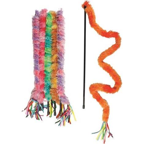 Karlie Multicolore Asta Di Peluche (Canna Da Gioco Per Gatti), Gioco Per Gatti