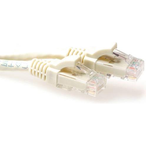 ACT Ivory 15 meter U/UTP CAT6A patch cable snagless with RJ45 connectors. Cat6a u/utp snagless iv 15.00m (U/UTP, CAT6a, ...