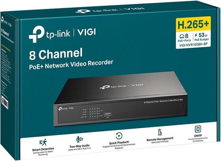 Produktbild TP-Link VIGI NVR1008H-8P (Netzwerk Videorecorder (NVR))