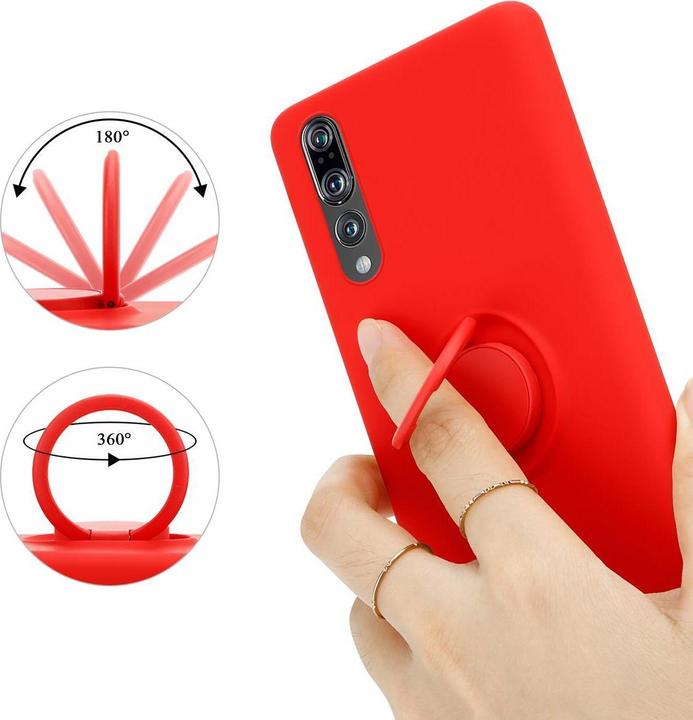 Image du produit Cadorabo TPU Liquid Ring Silicone Case Cover (Huawei P20 Pro, Huawei P20 Plus)