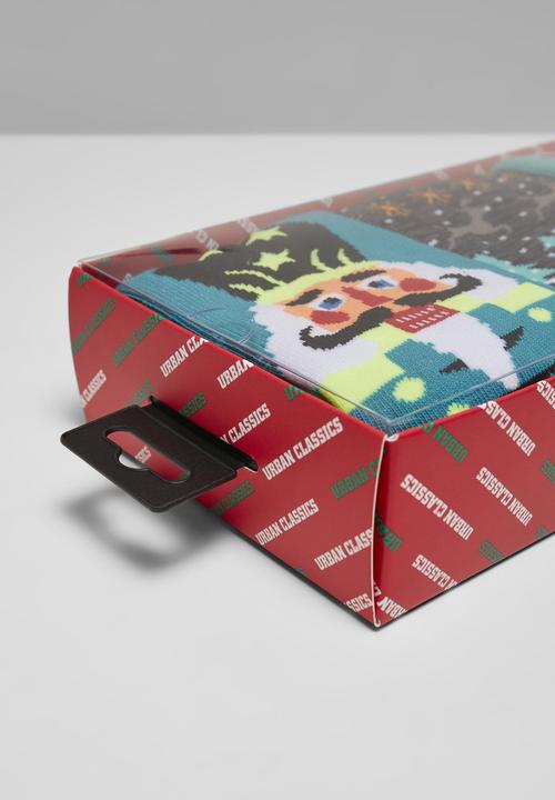 Produktbild Urban Classics Christmas Nutcracker Socks 3-Pack (3er Pack, 35 - 38)