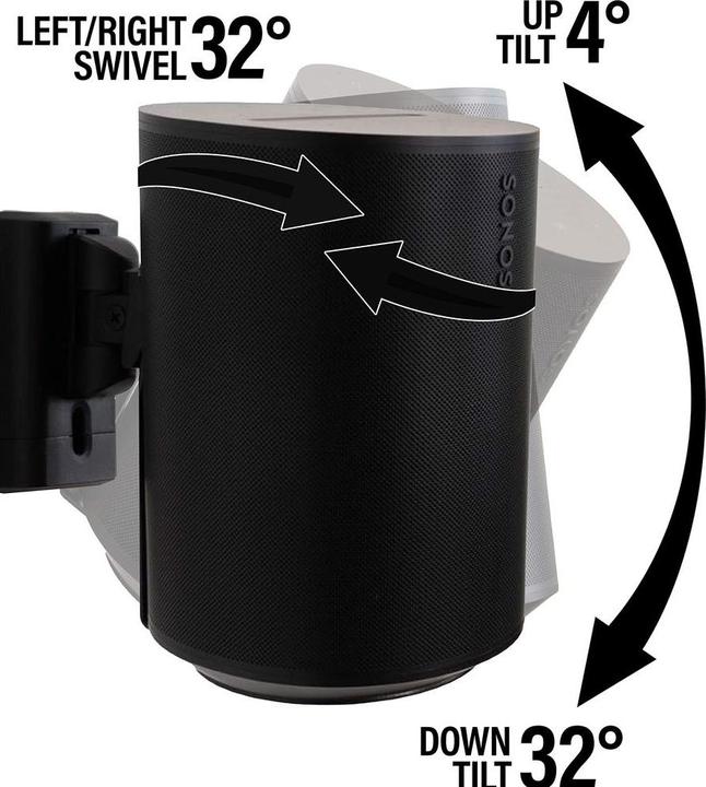 Immagine prodotto Sanus WSWME11-B2 (1 pz., Installazione a parete, Perno di rotazione, Inclinabile)