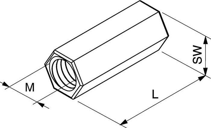 Actual product image Fischer FIS 020971 Extension sleeve VM M 12 (M12)