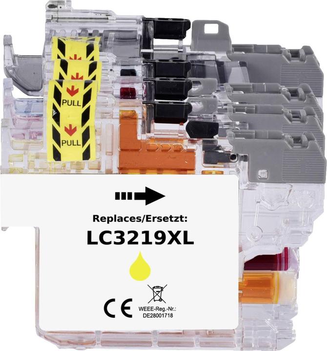 Actual product image Renkforce Ink combination pack replaces Brother LC-3219XL BKCMY (LC3219XLVALDR) Compa (M, C, Y, FC)