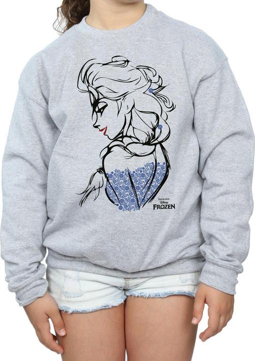 Produktbild Disney Frozen Elsa Sketch Mono Sweatshirt Mädchen (152, 158)