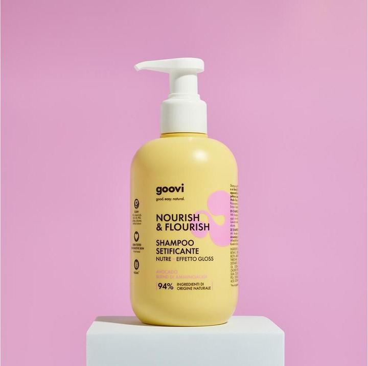 Actual product image Goovi NOURISH & FLOURISH Shampoo für seidiges Haar 250 ml (250 ml, Liquid shampoo)
