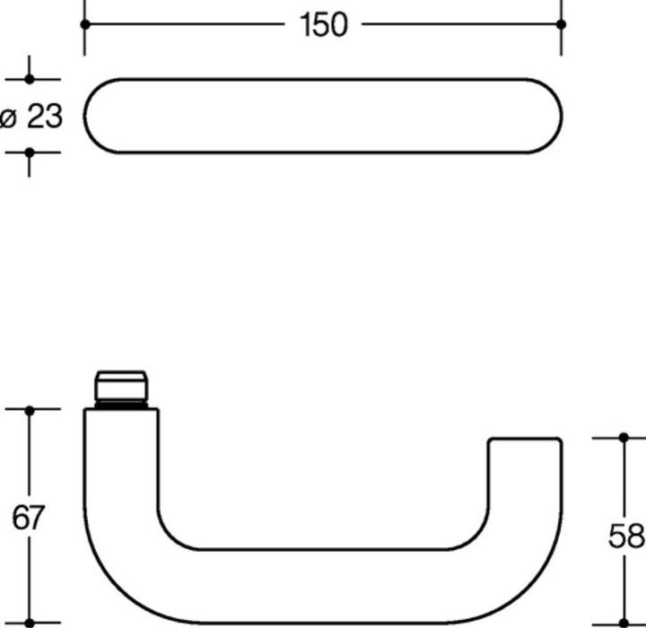 Productafbeelding Hewi Rozetstel 111PBR01.230 Kunststof 99 mat rond PZ DIN links / rechts D/D (Deurset)