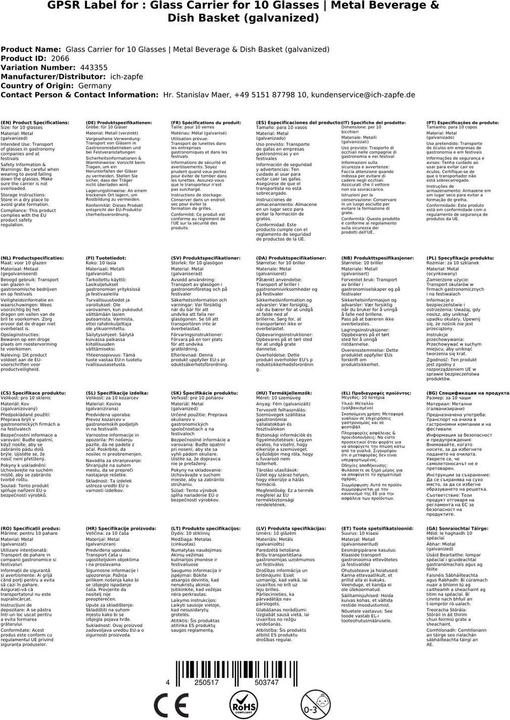 Produktbild Ich-zapfe Glasträger für 10 Gläser