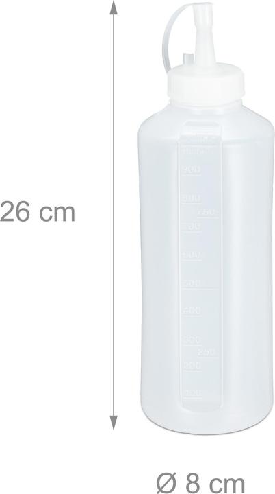 Image du produit Relaxdays 4x Bouteille-à-sauce