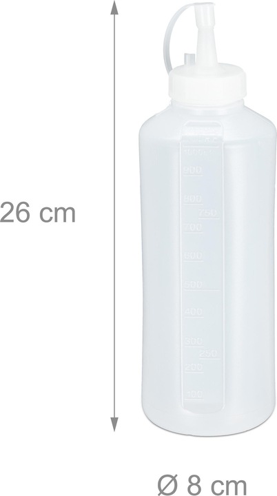 Actual product image Relaxdays 4x squeeze bottle (1 l)