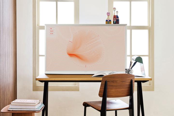 Actual product image Samsung The Serif QE55LS01BAU 55 4K Ultra HD SmartTVG (55", LS01B, QLED, 4K, 2022)