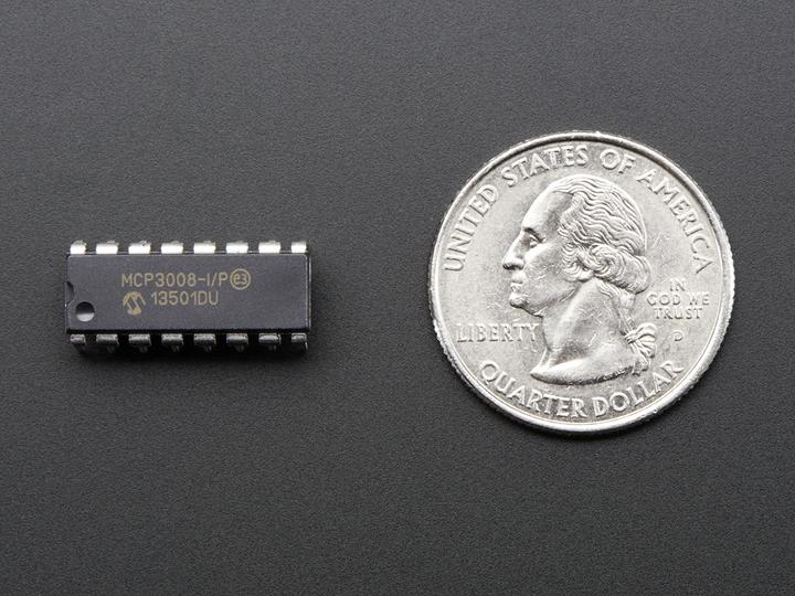 Produktbild MiC MCP3008 8-Kanal 10-Bit ADC mit SPI-Interface (Elektronikkit)