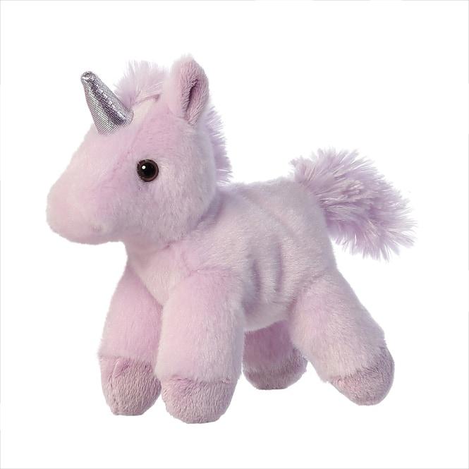 Aurora Plüsch Einhorn - mit Tasche rosa und regenbogenfarben (20 cm)