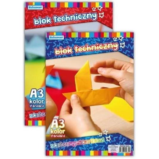 Schemat, Quaderni + Bloc notes, Technischer Block A3/10K 160g bunt (10 Stück) (A3)
